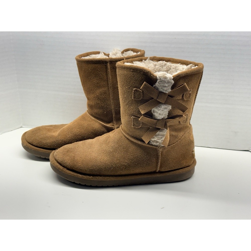 Koolaburra By UGG Women's US 4 Victoria Short Chestnut Faux Fur Boots